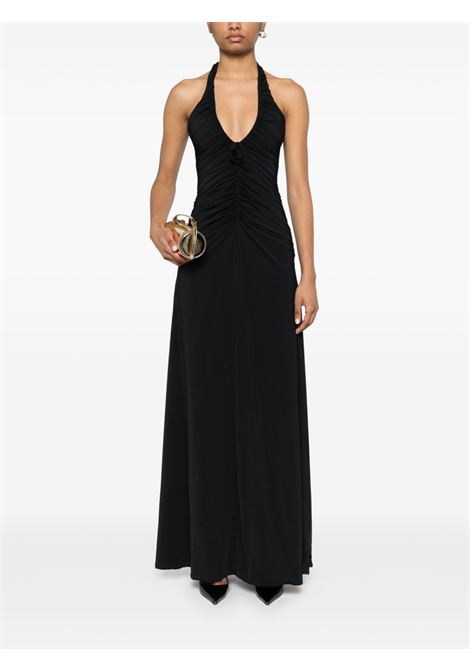 Black Román maxi dress Maygel coronel - women MAYGEL CORONEL | VT111BLK
